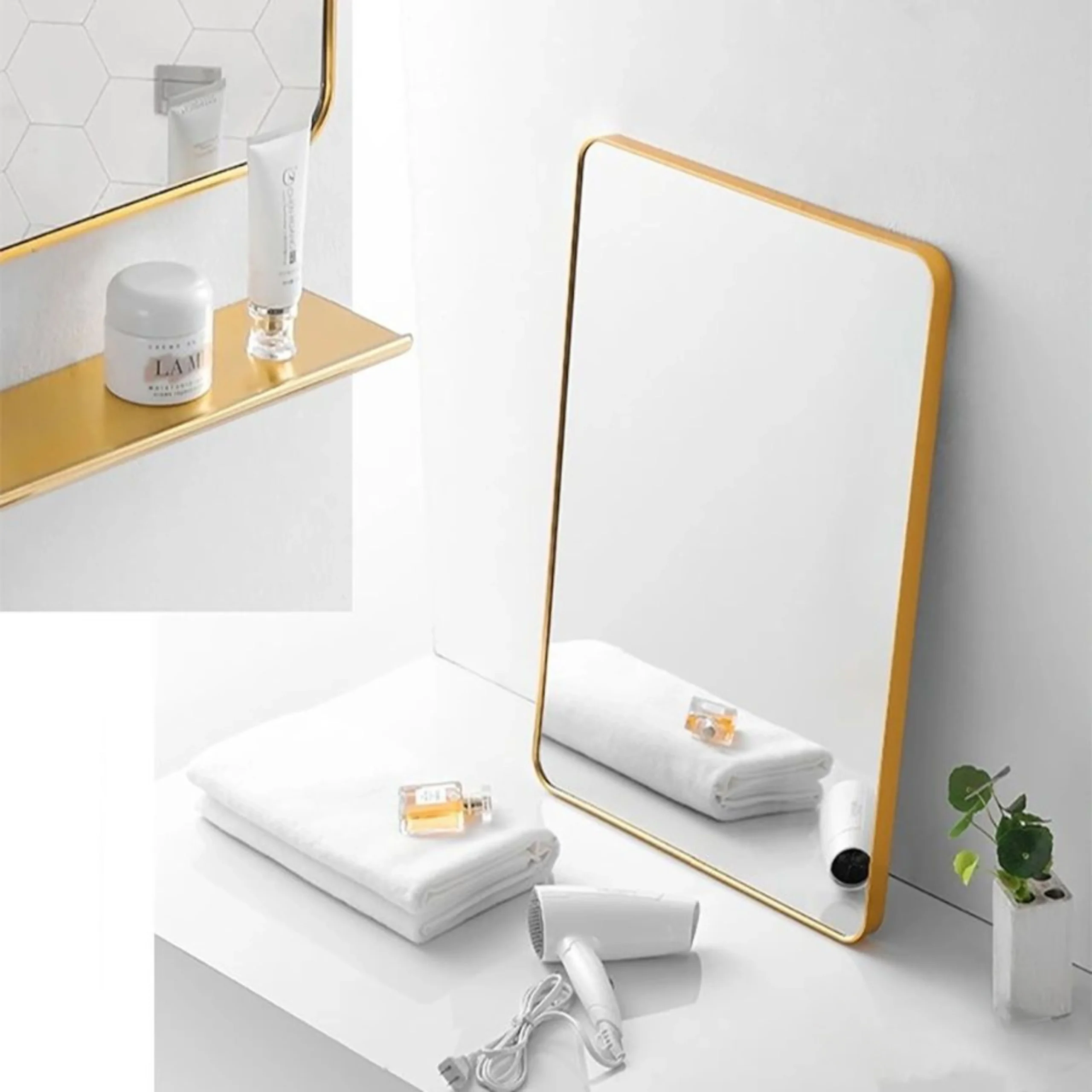 Gương Soi Đứng Viền Vàng ST-GS06V