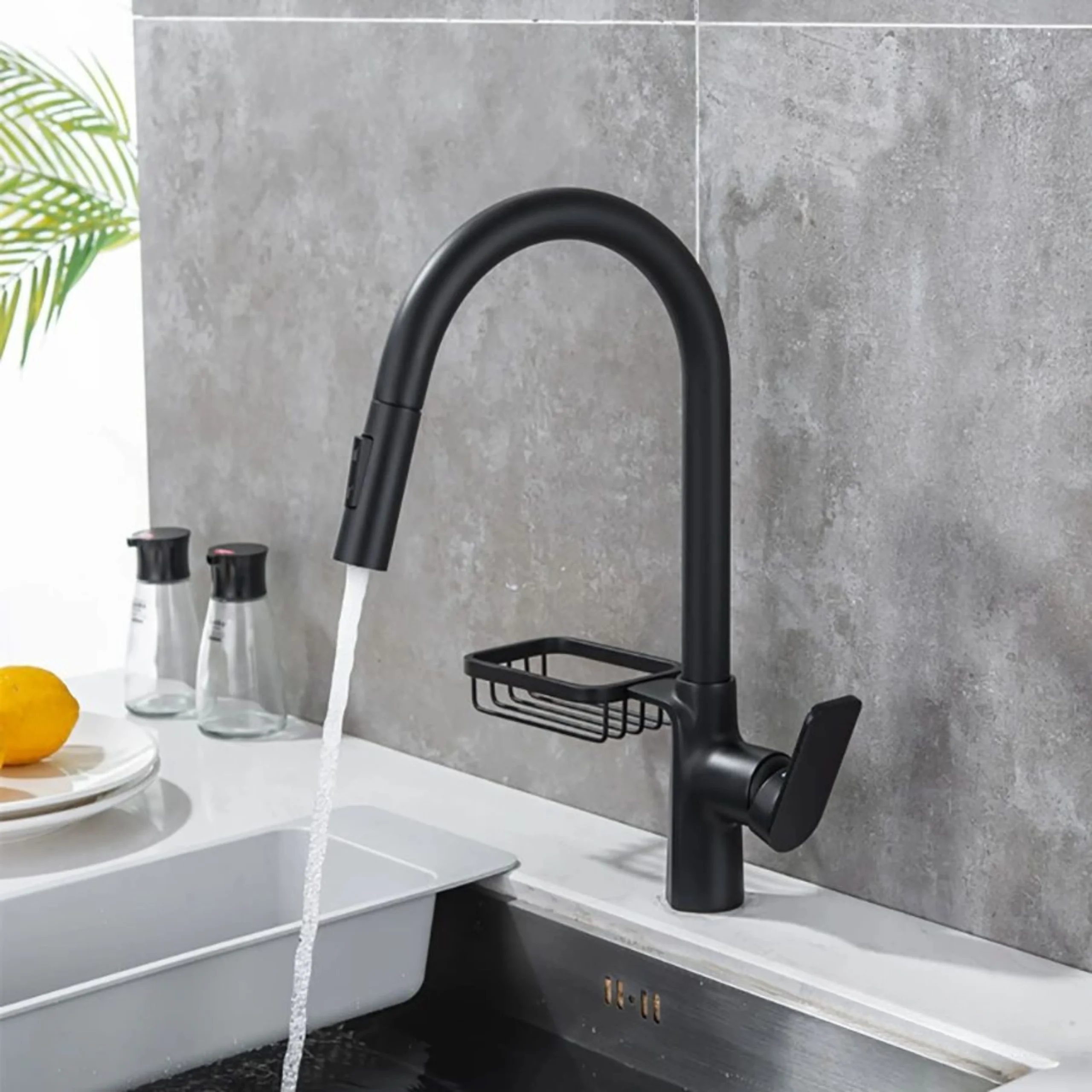 Vòi Rửa Chén Dây Rút Nóng Lạnh Cao Cấp ST-VR6342Đ