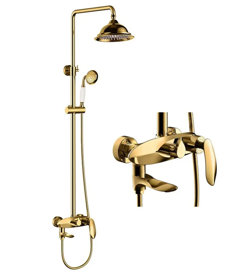 Sen Cây Tắm Đứng Nóng Lạnh Mạ Vàng ST-SC9035V