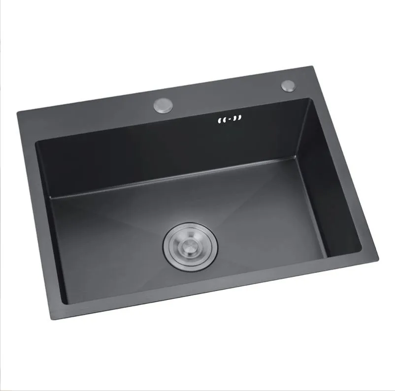 Chậu Rửa Chén 1 Hôc Nano Đen 60 x 45cm ST-C08NN