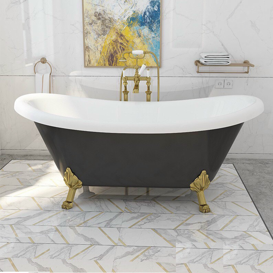 Bồn Tắm Chân Rồng Đen ST-BT07