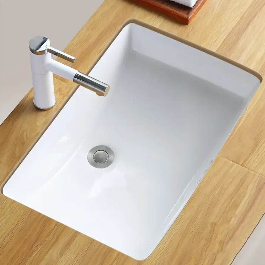 Lavabo Rửa Mặt Âm Bàn Đá Trắng ST-LA70