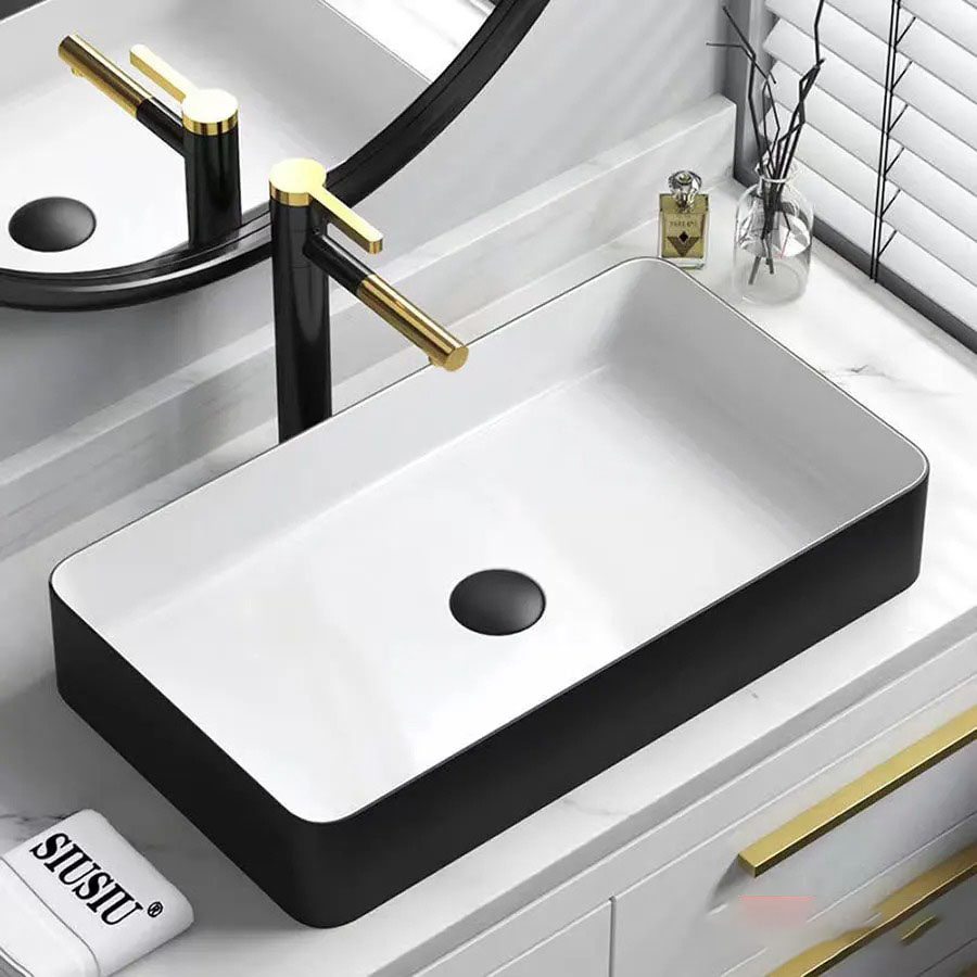 Lavabo Để Bàn Vuông Cao Cấp ST-LA102