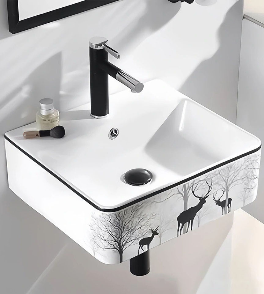 Lavabo treo vuông hươu ST-LA12