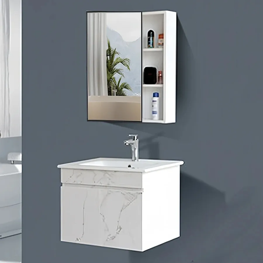 Tủ Lavabo Nhựa PVC Màu Trắng ST-T7615