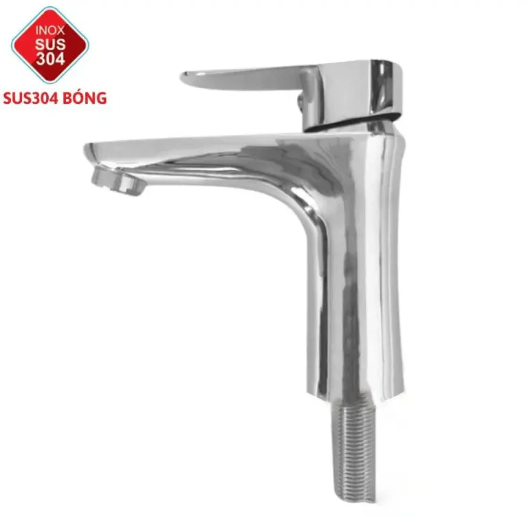 Vòi Rửa Lavabo Lạnh Inox 304 Sơn Tĩnh Điện Bóng ST-2612B