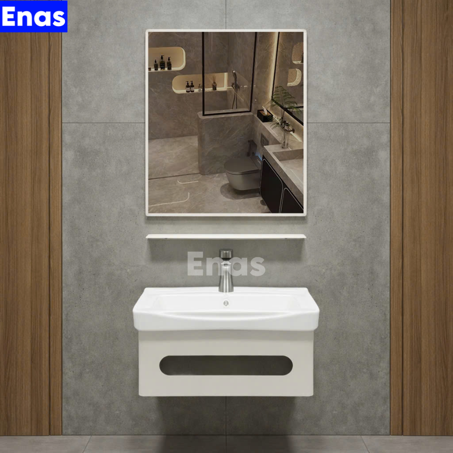 Tủ Lavabo Màu Trắng Inox 304 Sơn Tĩnh Điện T5S13